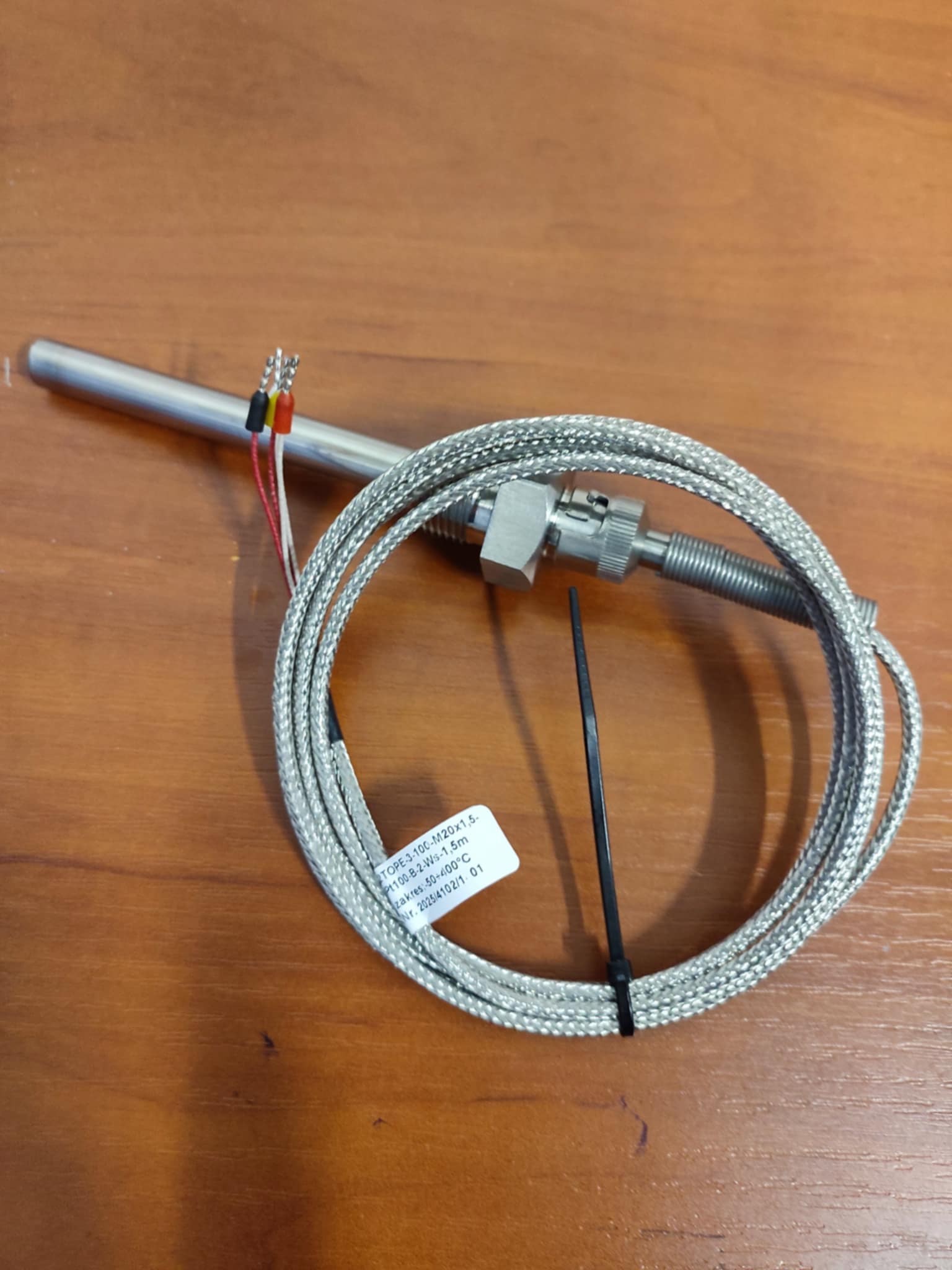Czujnik temperatury TOPE-3-100-M20x1,5-Pt100-B-2-Ws-1,5m - obrazek 2